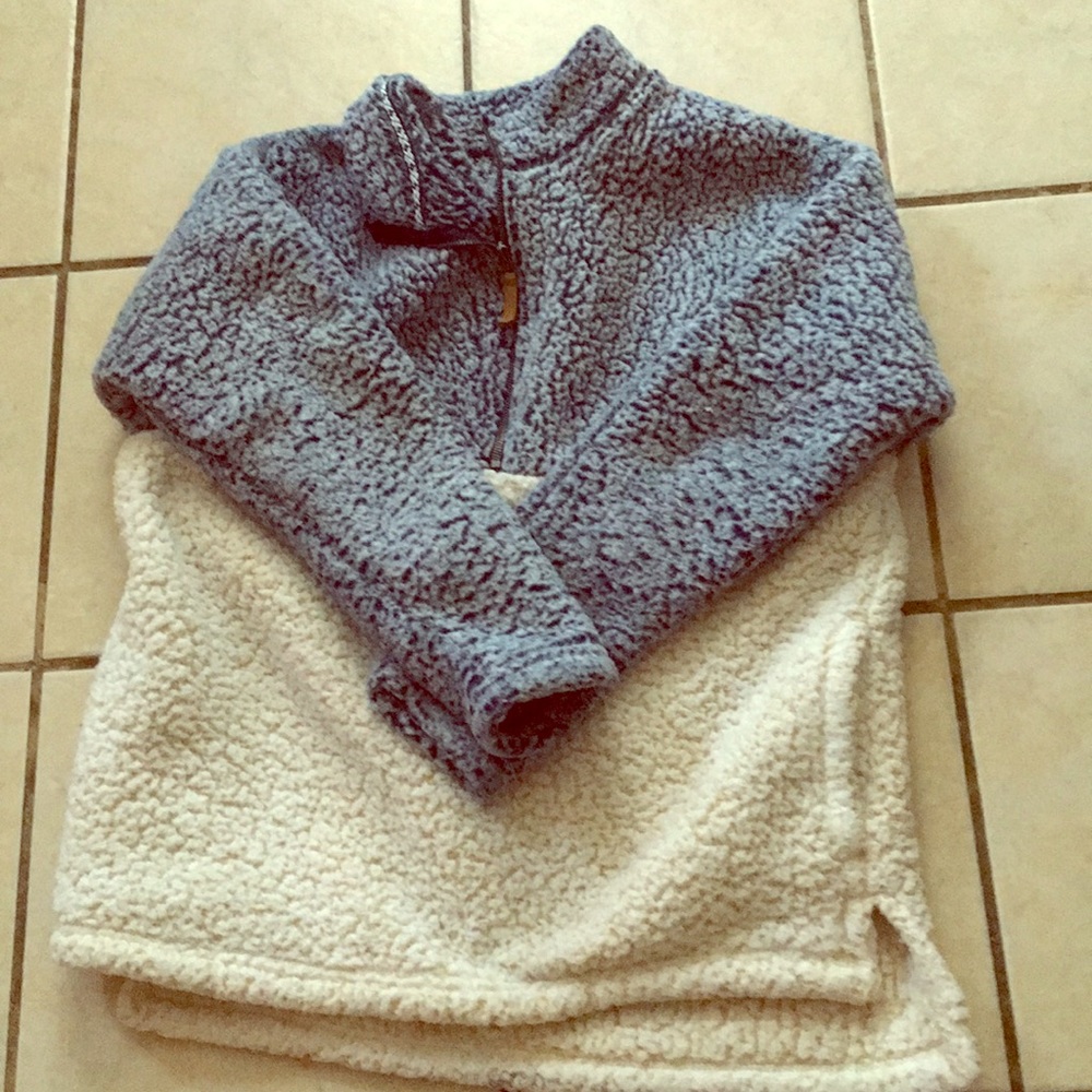 Grey and white fur jacket